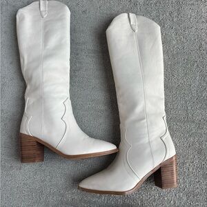 Billini White Heeled Boots